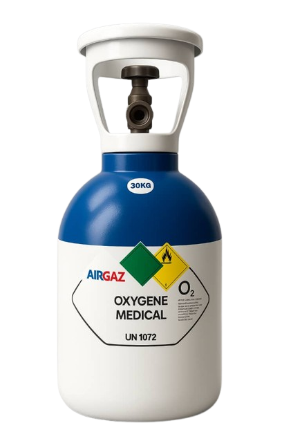 Bouteille d'oxygène médical portable